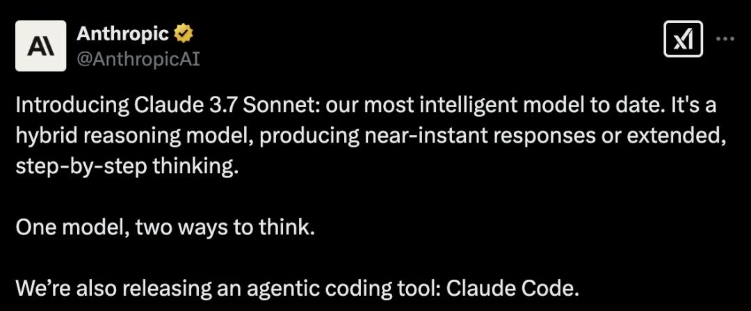 刚刚，全球首个混合推理模型Claude 3.7降世！最强编程大脑暴击DeepSeek R1