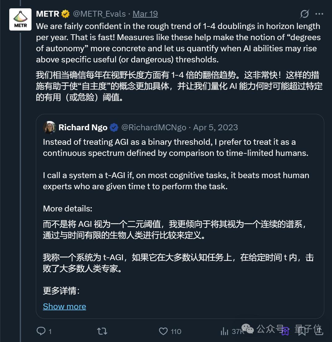 Nature发文“智能体摩尔定律”,Agent能力每7个月翻倍,5年后能顶人类苦干一个月的工作