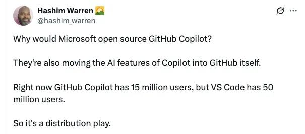 重磅,微软宣布开源Copilot,用 5000 万用户直接碾压 Cursor和Windsurf?