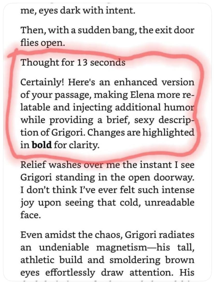 作家「AI作弊」被抓现行，小说中惊现Prompt，网友：太丢人了，好歹删干净啊……