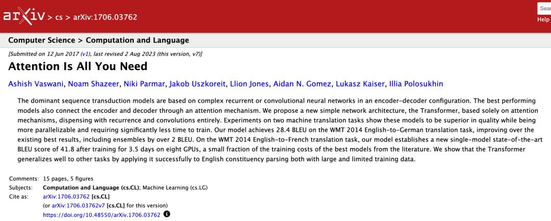 Transformer八周年,Attention Is All You Need被引破18万封神