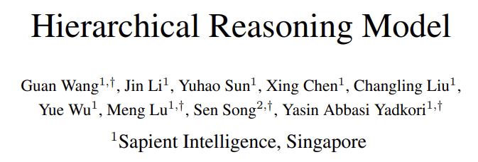 只用2700万参数,这个推理模型超越了DeepSeek和Claude