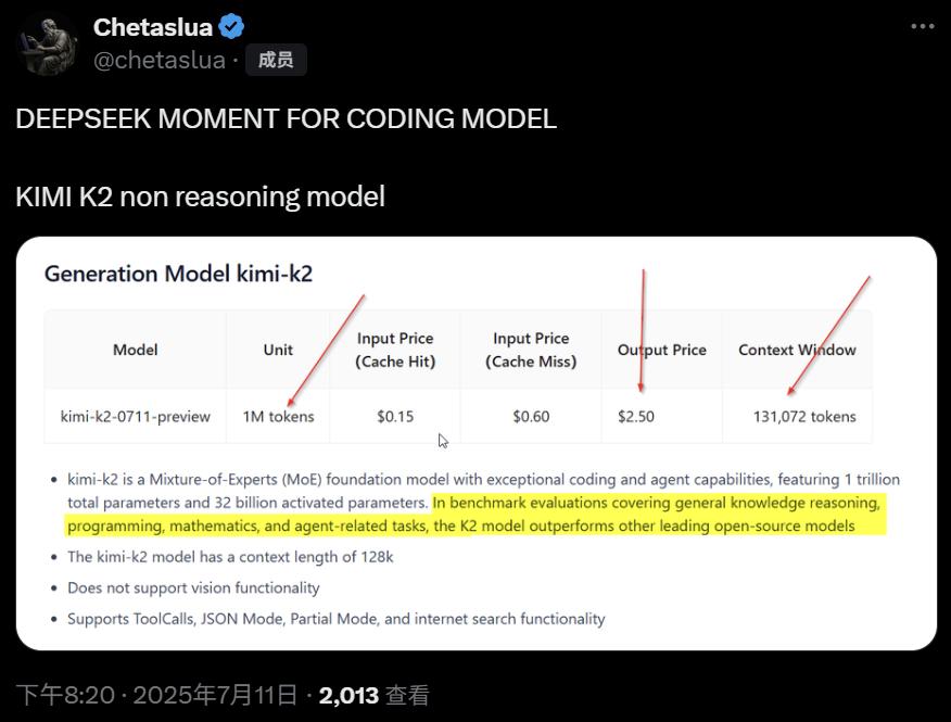 深夜开源首个万亿模型K2,压力给到OpenAI,Kimi时刻要来了?