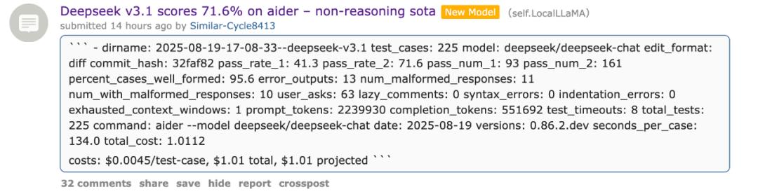 实测低调上线的DeepSeek新模型:编程比Claude 4还能打,写作...还是算了吧