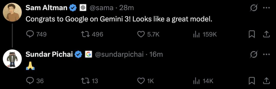 全世界在等的Gemini 3终于来了,强到断崖领先,连马斯克OpenAI都夸好