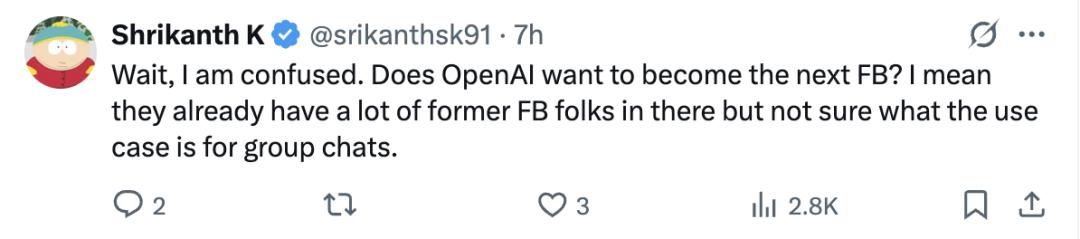 ChatGPT开始搞社交了