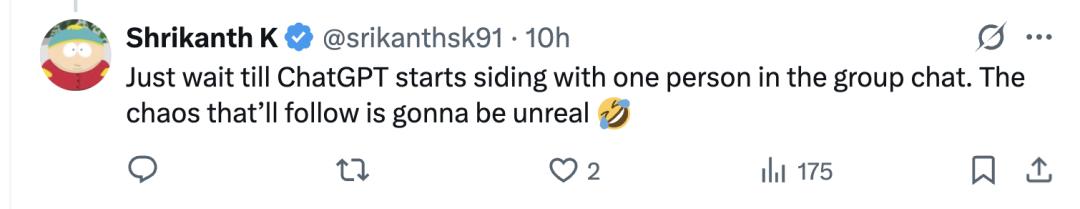 ChatGPT开始搞社交了