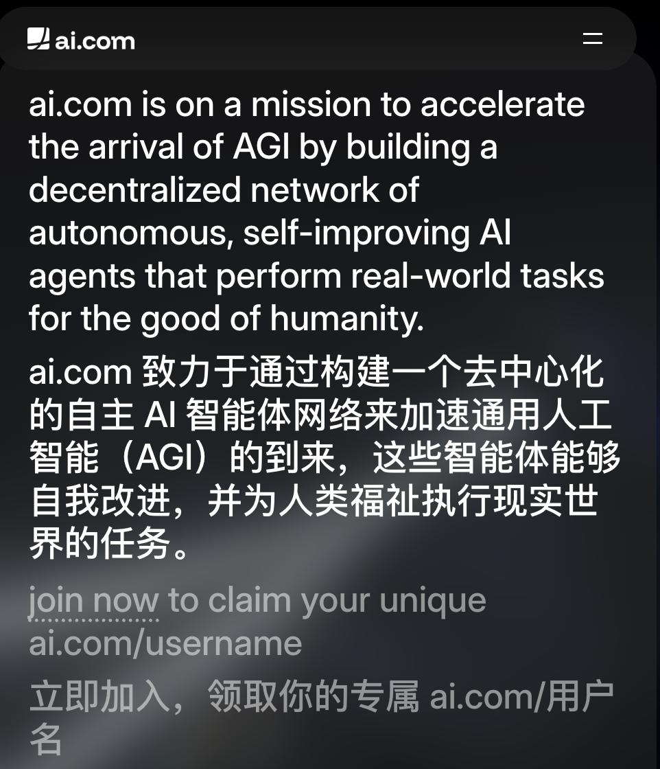 5亿买一个域名，这个币圈狠人，想让你60秒拥有自己的AI贾维斯