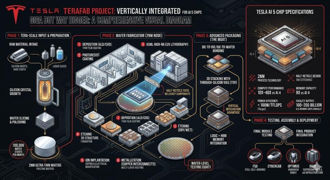 马斯克官宣:年产1万亿瓦芯片,人类迈向星际文明打响第一枪