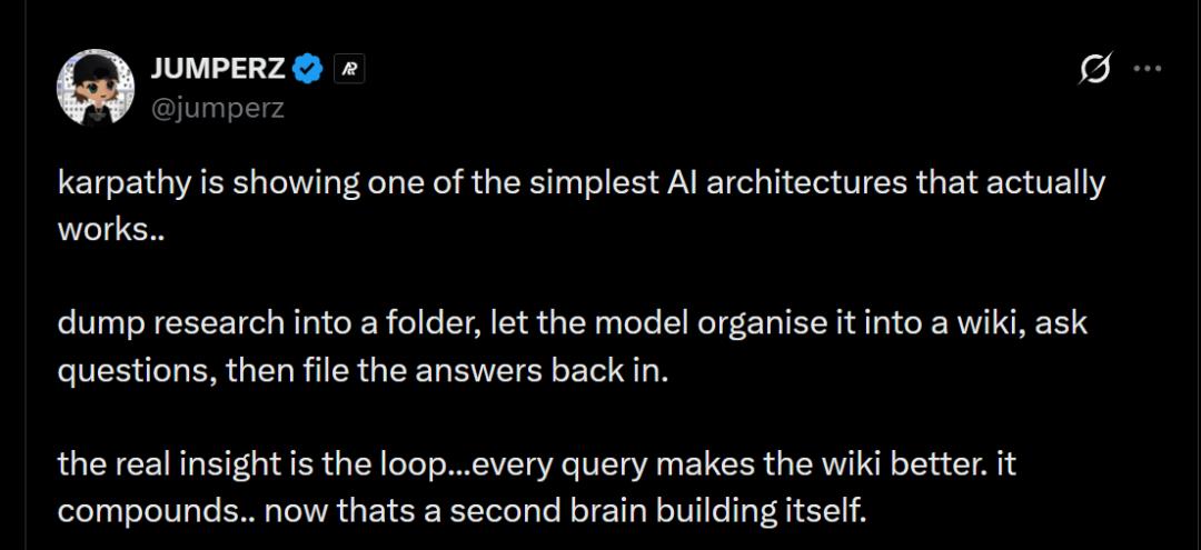 卡帕西解锁大模型新玩法,构建个人知识库,“大部分Token已经不跑代码了”