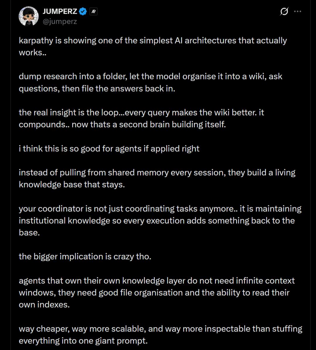 卡帕西解锁大模型新玩法,构建个人知识库,“大部分Token已经不跑代码了”