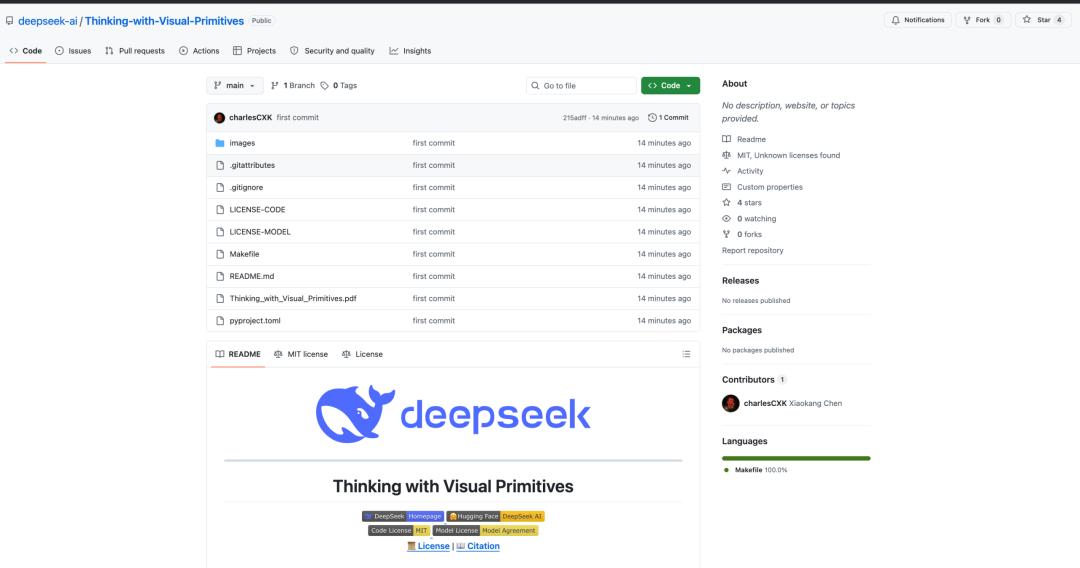 DeepSeek多模态技术范式公布，以视觉原语思考