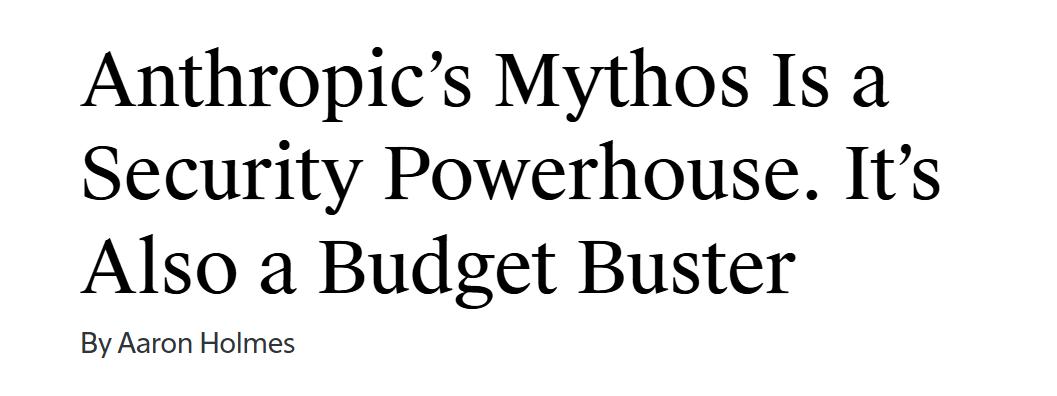 Mythos引全球哄抢,巨头两周烧光百万美元