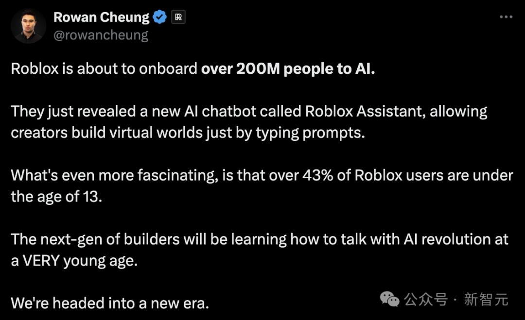 老黄预言成真,Roblox官宣AI秒生3D物体模型,引爆10亿玩家游戏新世界