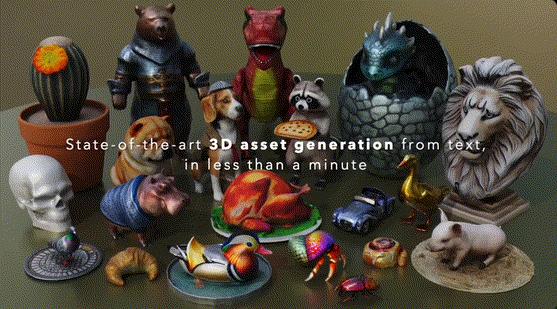 60秒直出3D内容,纹理逼真,Meta最新3D Gen模型实现60倍速生成