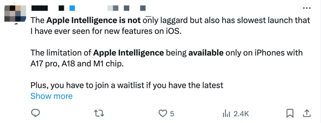 华为鸿蒙、小米澎湃发布后苹果慌了,但Apple Intelligence真不灵