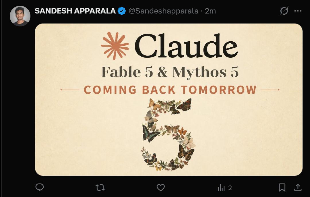 刚刚，Fable 5全球解禁