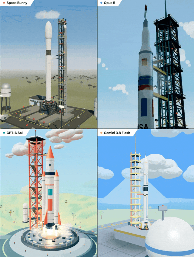 神秘模型“太空兔”火了，效果直逼GPT-6 Astra，10万人围观